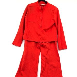 Vintage Young Pendleton Wool Red Suit Sporty
